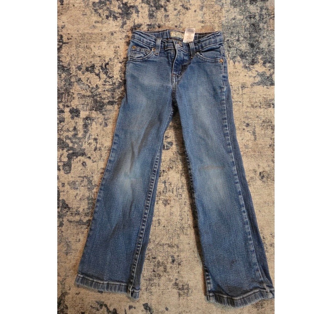 Arizona Jean Co Boys Slim Fit Jeans Medium Wash Blue Denim Size 5 Slim